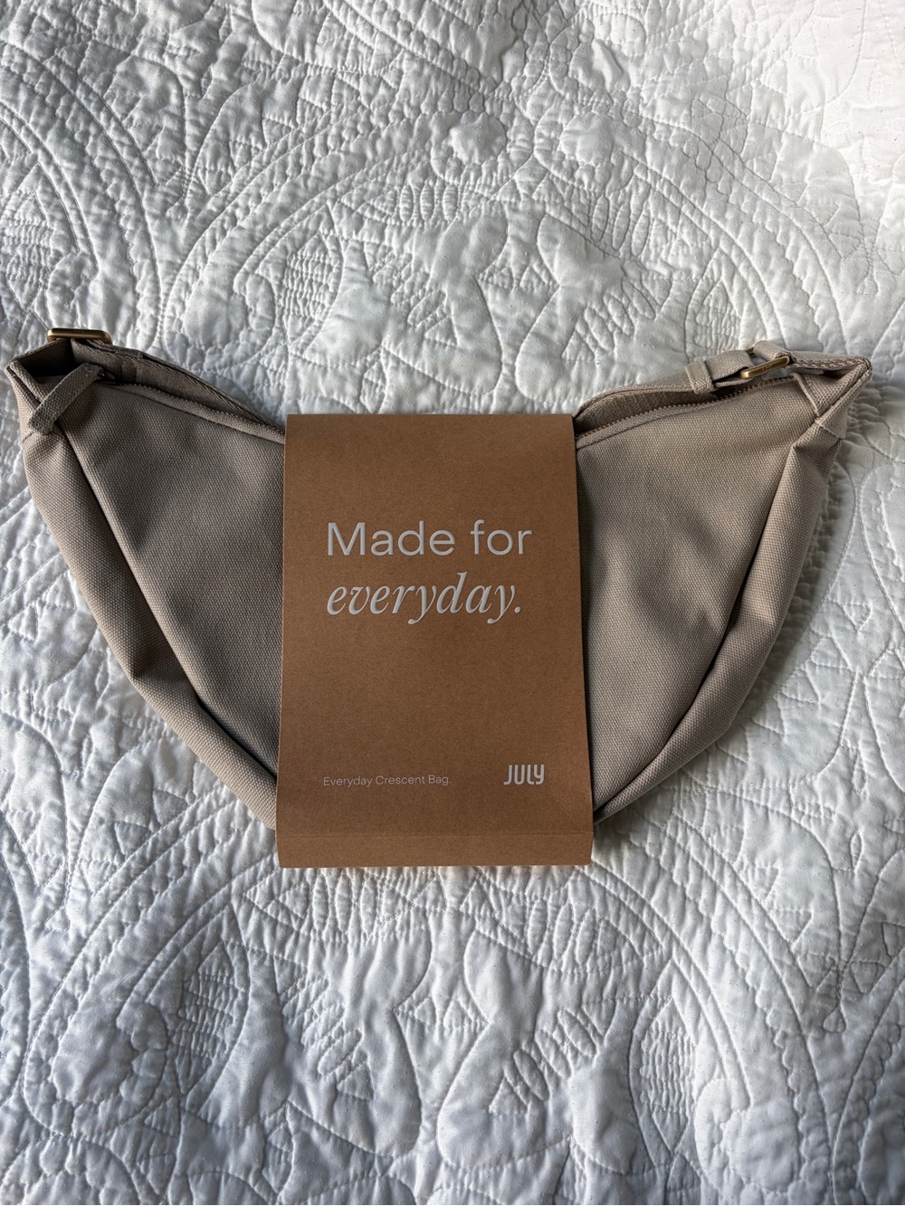 Everyday Crescent Bag - Taupe